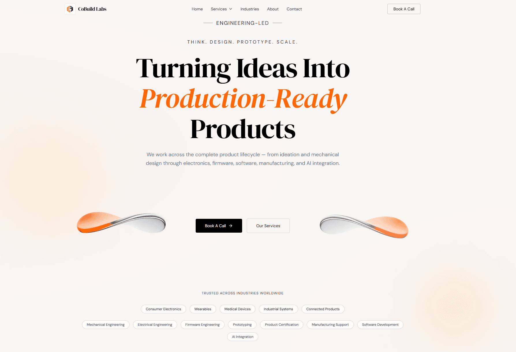 Abstract geometric shapes — CoBuild Labs brand visual