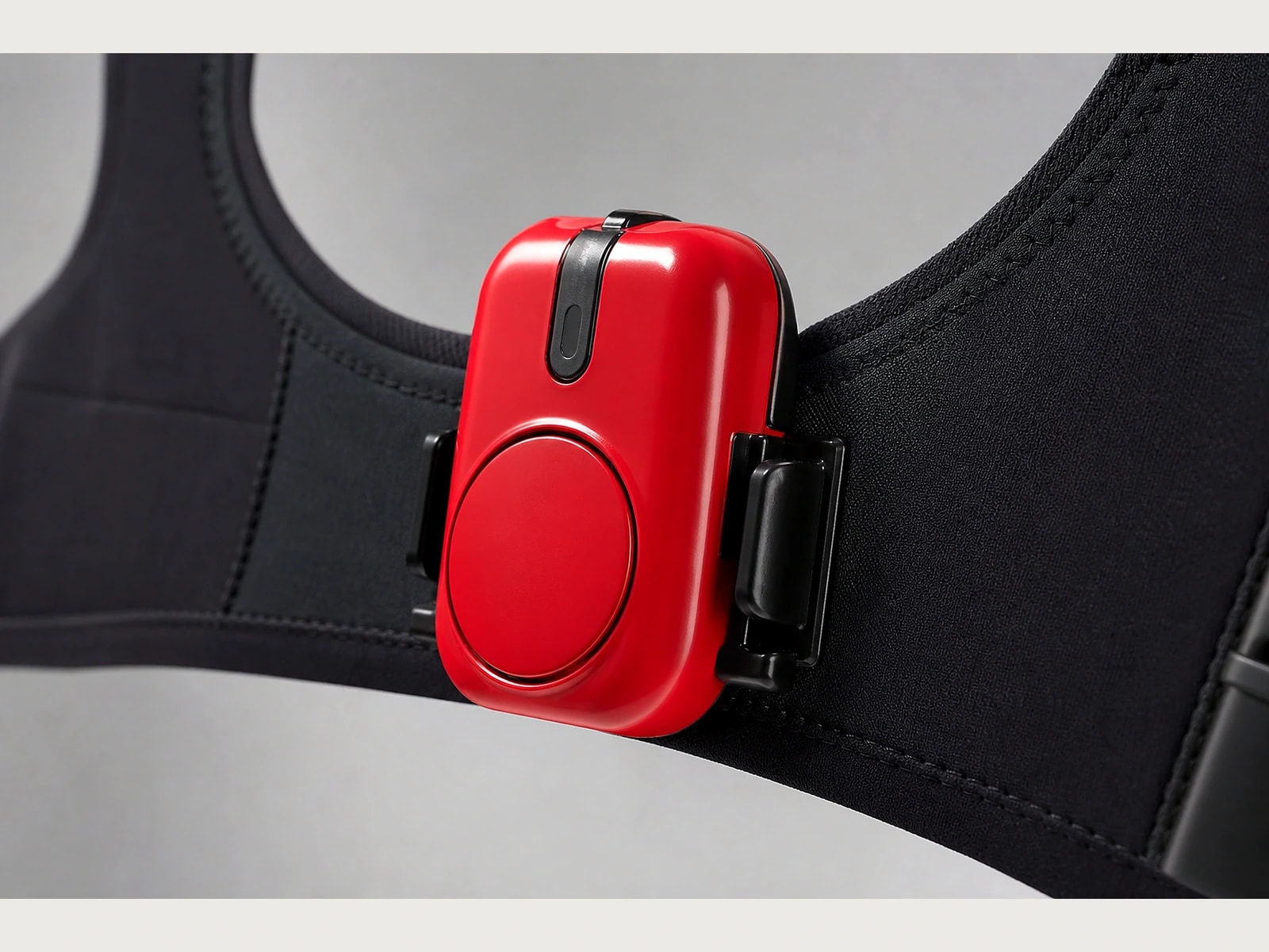 12-lead ECG red sensor module — detail close-up